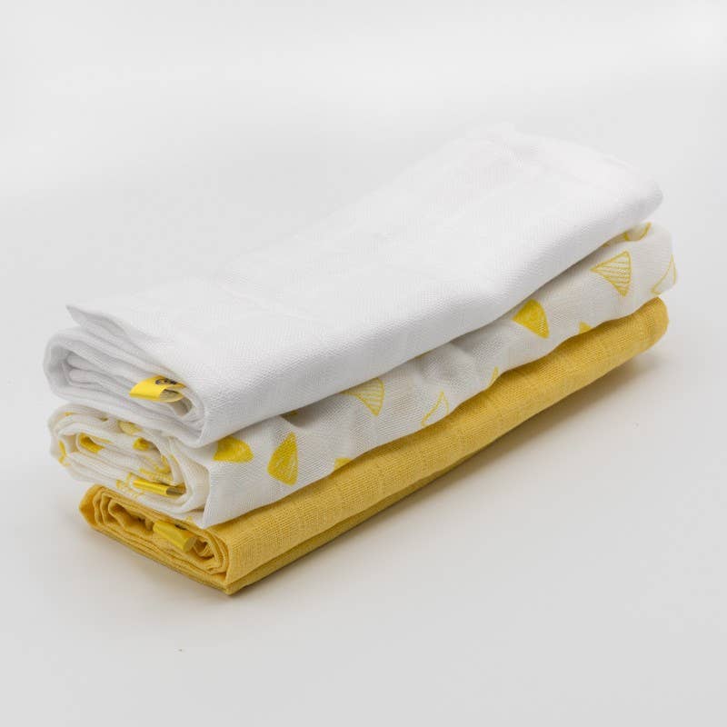 Muslins 3 units - Yellow and White